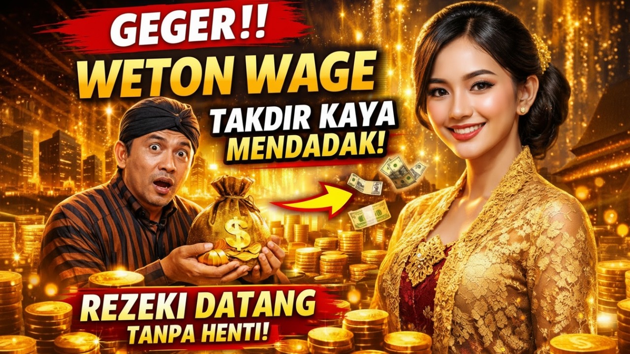 GEGER‼️ WETON WAGE TERNYATA PUNYA TAKDIR KAYA MENDADAK! REZEKI DATANG TANPA HENTI