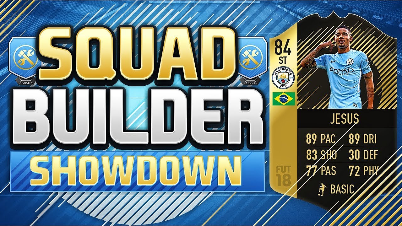 FIFA 18 SQUAD BUILDER SHOWDOWN!!!! THE BEST CARD ON FIFA 18!!! Inform Gabriel Jesus