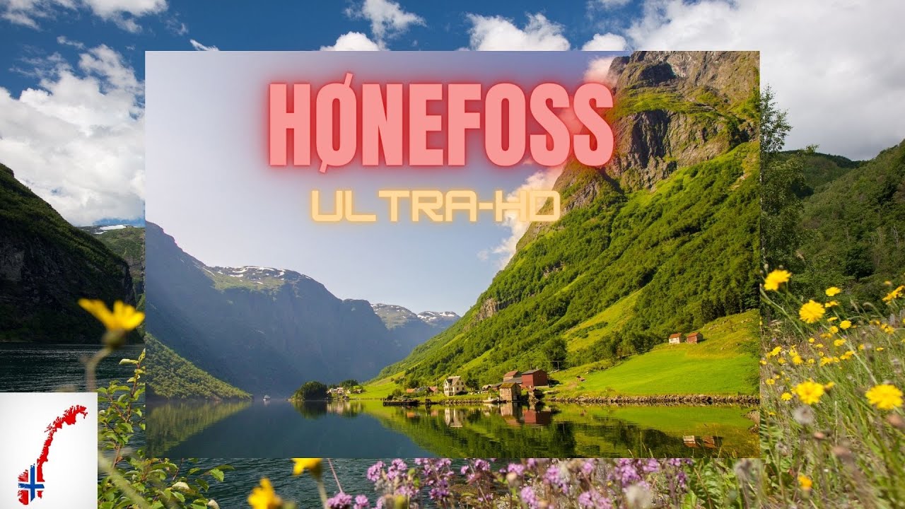 Hønefoss Norway /Drone 4K / 65 min from Oslo.