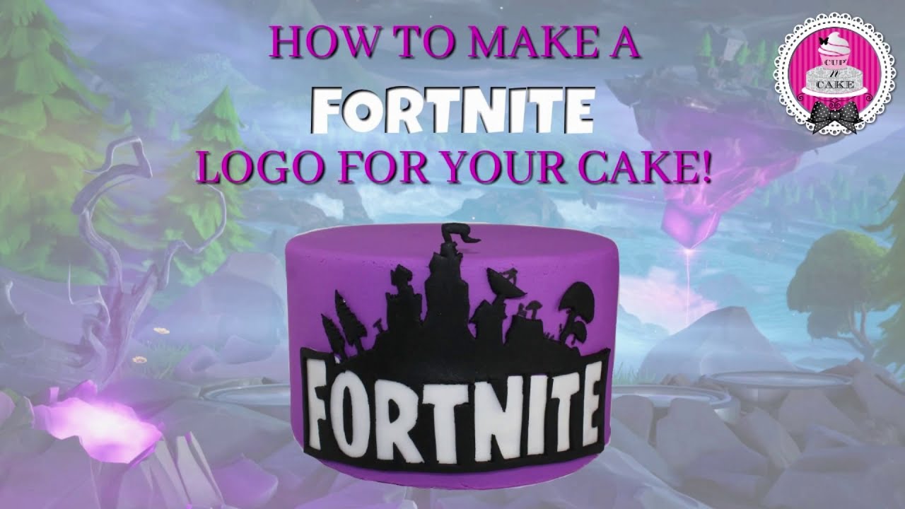 How to make a Fortnite logo for your cake!