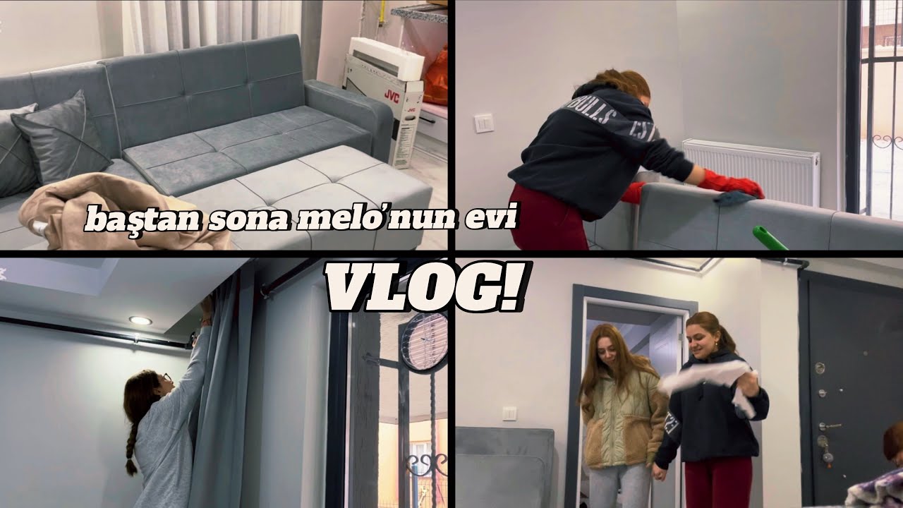 melo’nun yeni evi! sıfırdan temizlik, yerleştirme, ev turu vlog