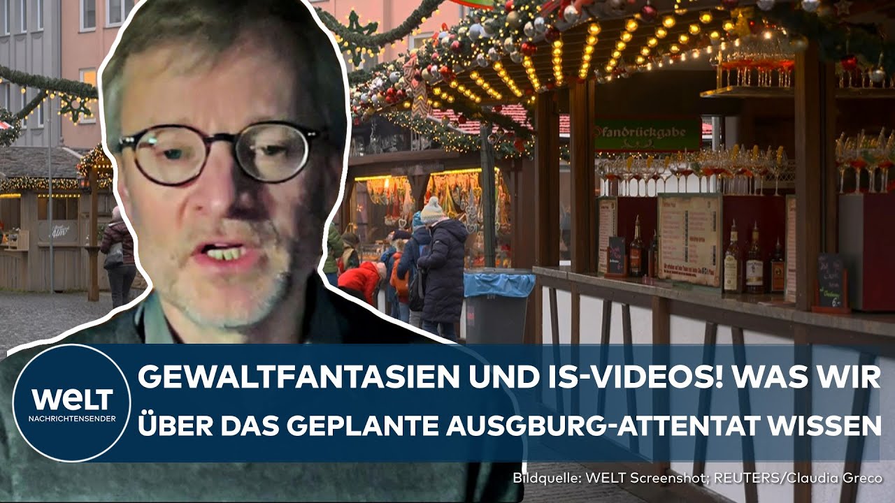 AUGSBURG: IS-Videos und Gewaltfantasien! Terroranschlag auf Weihnachtsmarkt geplant - Was wir wissen