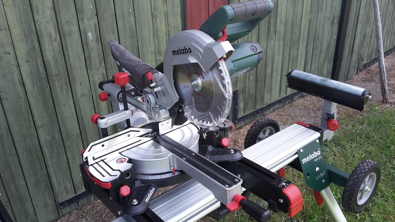 Test Kap och Gersåg - Review Mitre saw Metabo KGS 216 + stand KSU 251,  (eng. subtitles)