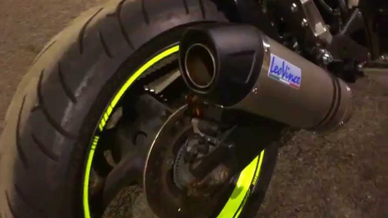 Honda Hornet Arrow headers, LeoVince ONE slip-on, no DBkiller