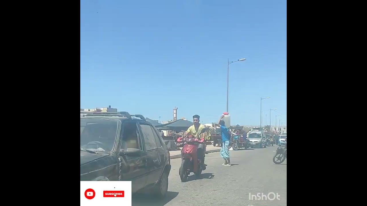 جولة خفيفة ضريفة #شارع الوكالة #الداخلة الصحراء المغربية#فرجة_ممتعة_للجميع 👍👍