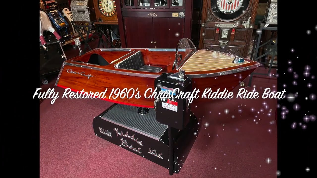 Fully Restored 1960's ChrisCraft Kiddie Ride Boat SOLD FOR  $16,995