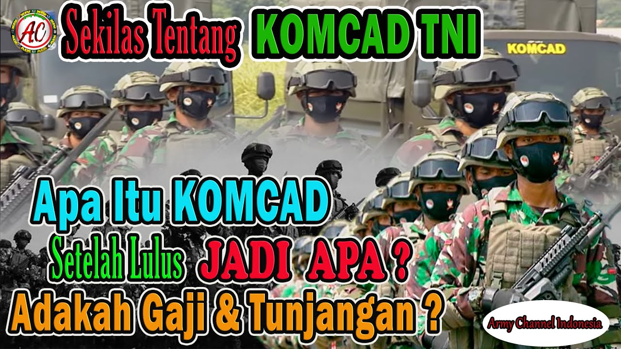 Apakah Komcad digaji, apa Tugas Komcad dan apa syarat mendaftar Komcad serta apa itu Komcad ?