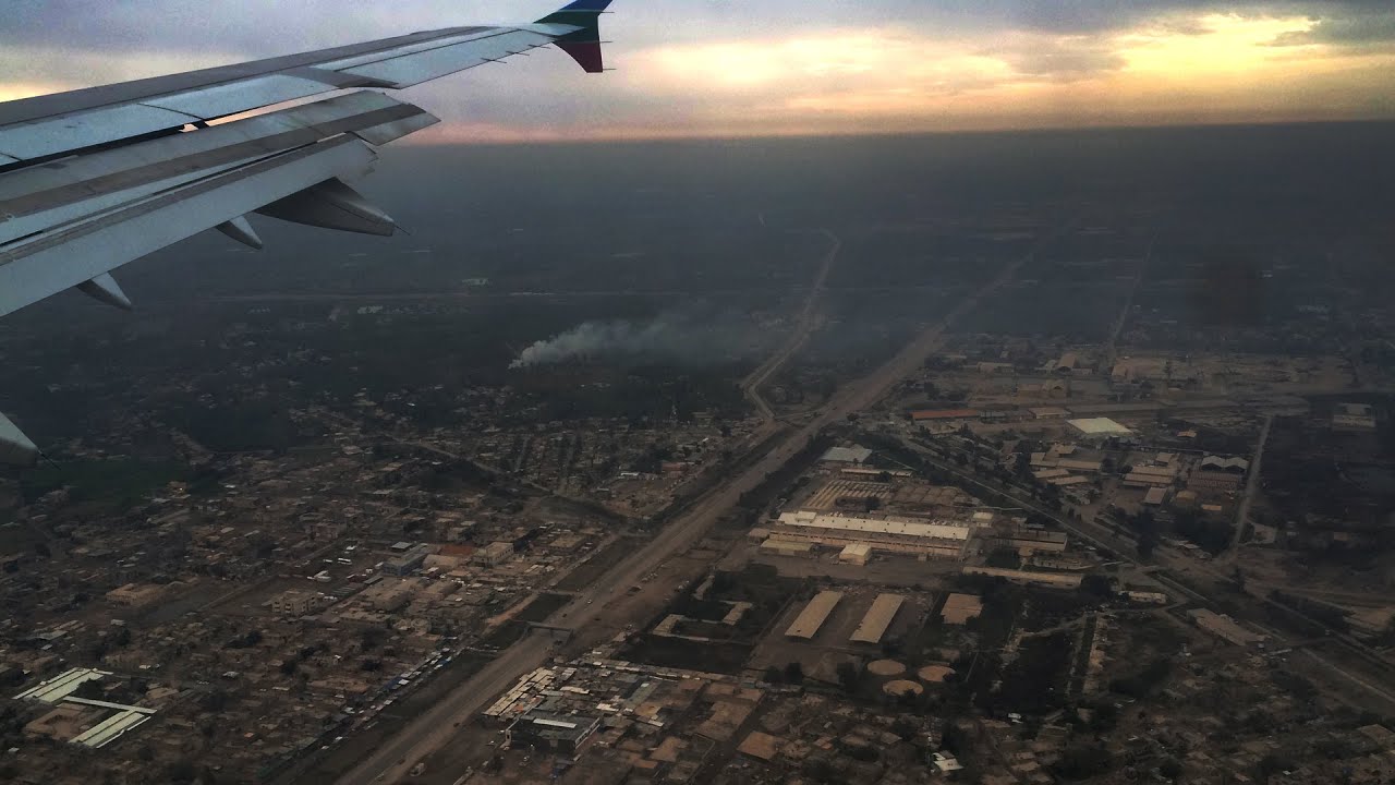 Landing at Baghdad Airport