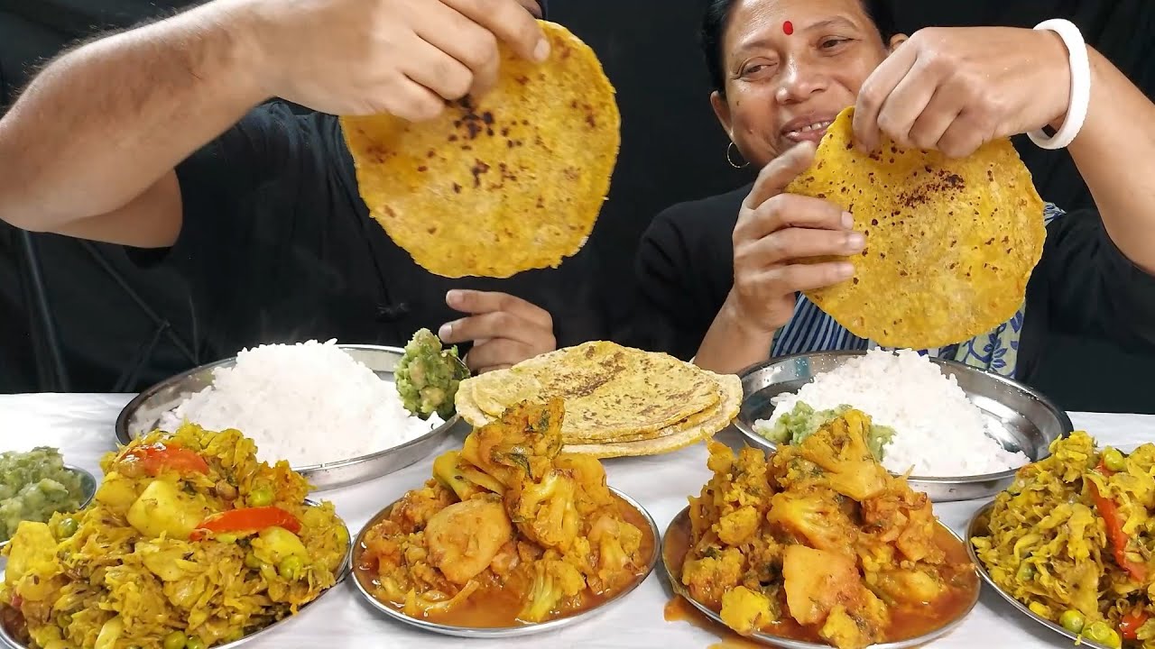 Pumpkin ke roti Recipe with Mukbang Eating Show