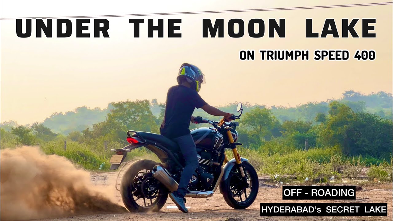 Under The Moon Lake Vlog on TRIUMPH SPEED 400 || Mr Triumph Motovlogs || Telugu
