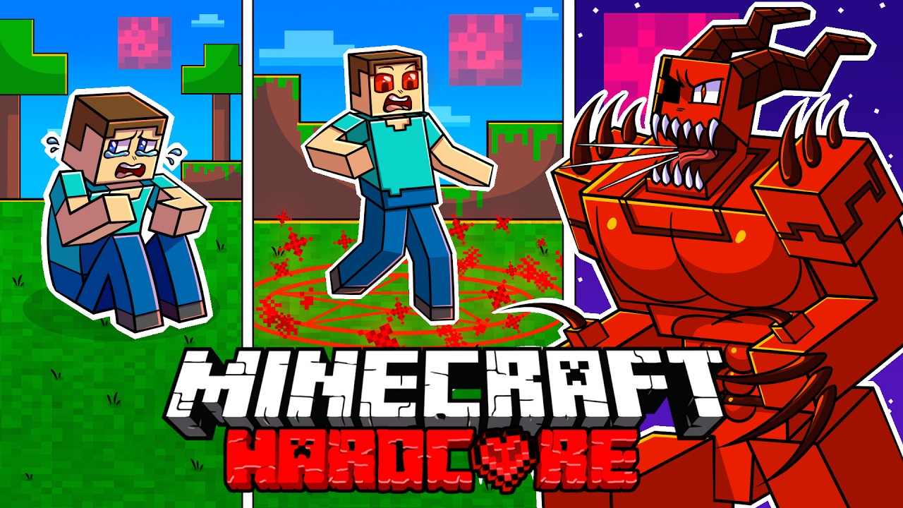 I Survived 100 DAYS as DEMON STEVE in HARDCORE Minecraft!