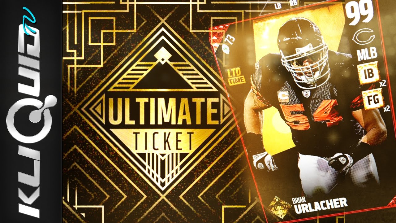 Madden 17 ULTIMATE TICKET BRIAN URLACHER COMING! MUT 17 Golden Ticket Info!