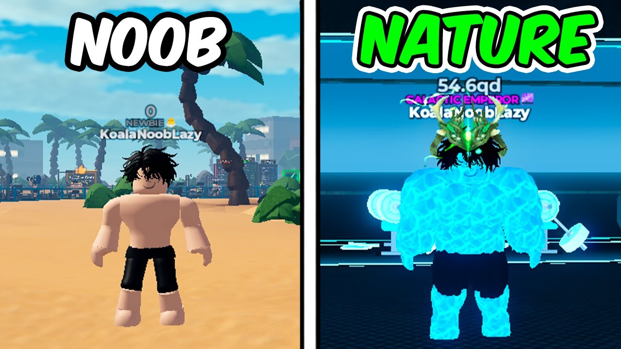Starting Over as a NOOB with OP NATURE PACK in Gym League!