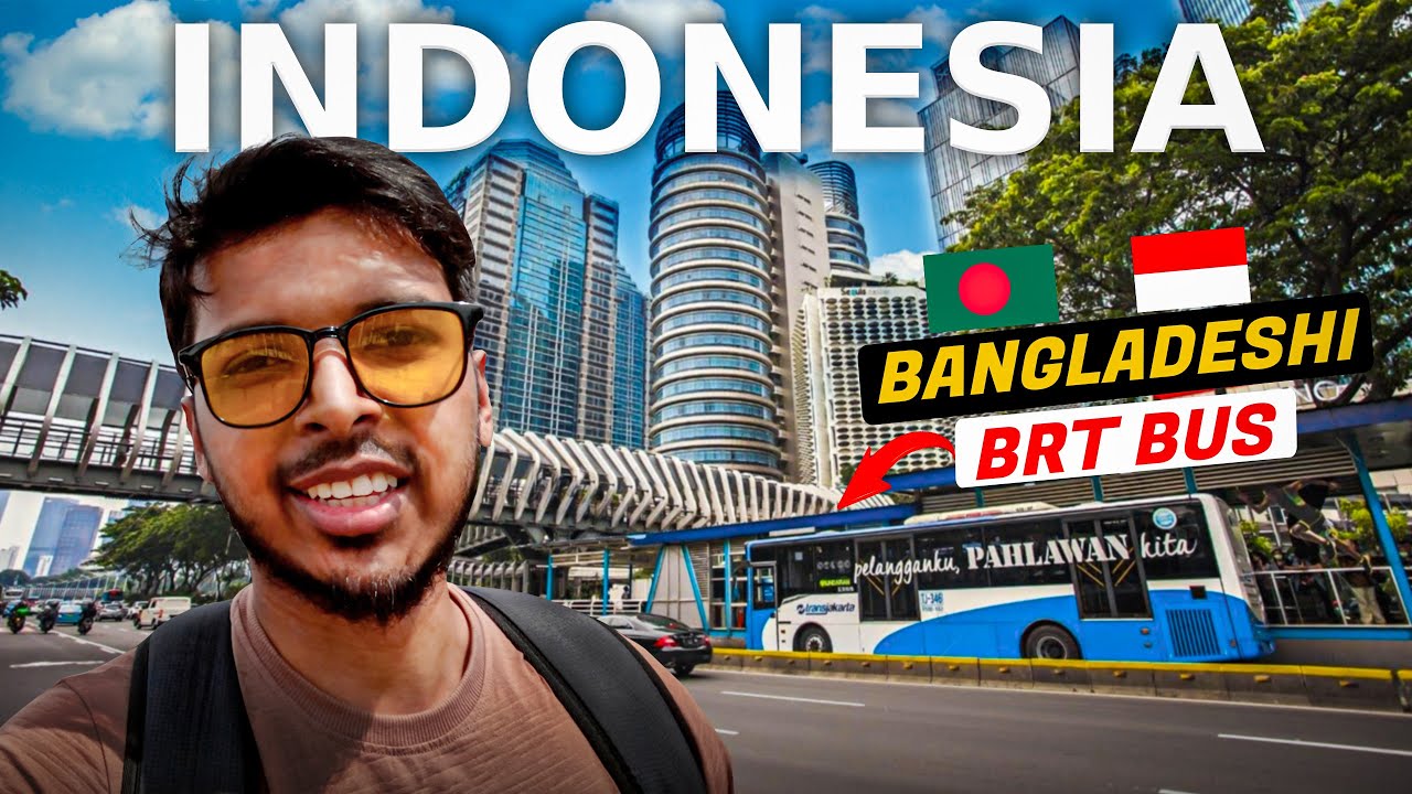 My First Impression Of Bangladeshi BRT Bus In Jakarta | TransJakarta 🇮🇩