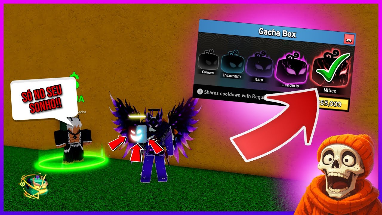 😱Girando fruta até vim a MITICA, Será que veio a MÍTICA no BLOXFRUITS??????