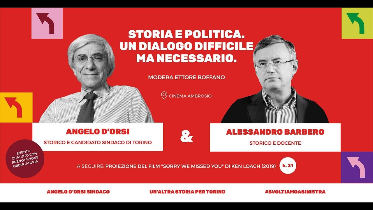 “Storia e Politica”: un dialogo tra Angelo d'Orsi e Alessandro Barbero