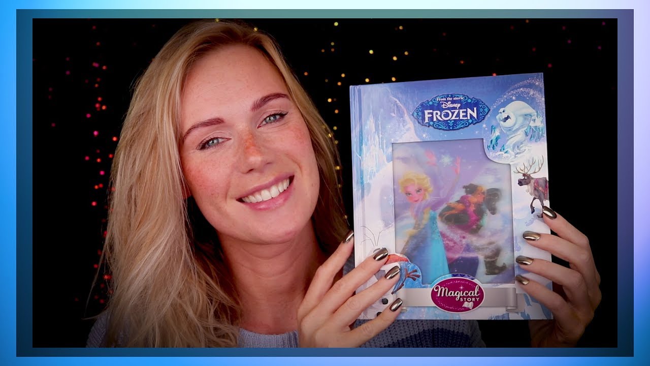 ASMR 😴 FROZEN 📖 STORY TELLING BOOK READING (ear to ear)