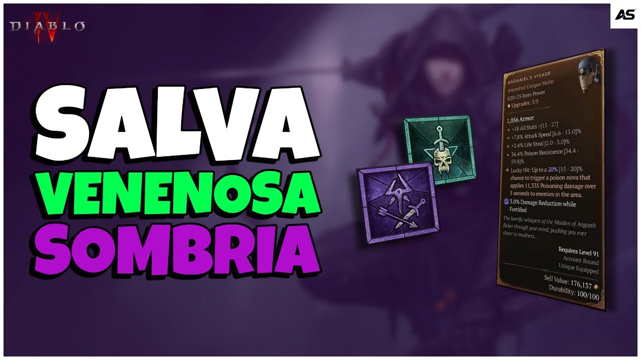 PIT 110 - Build de Veneno e Sombra para ROGUE | Diablo 4