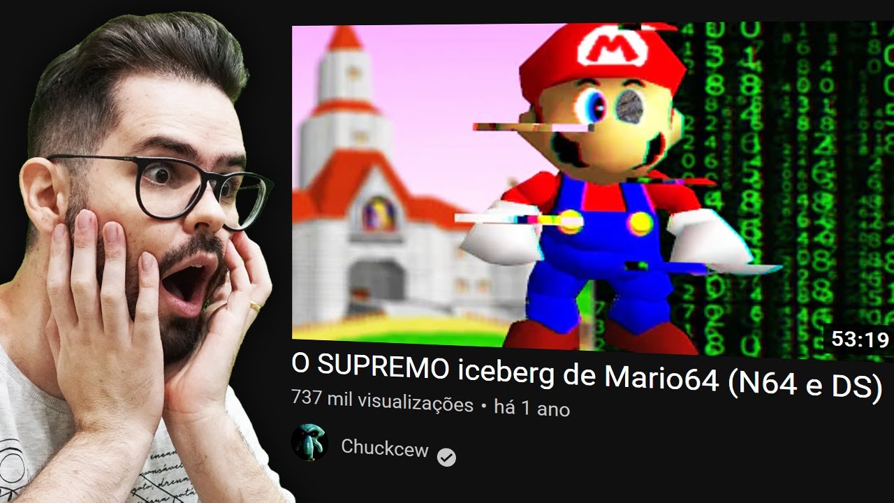 Pai Troll reagindo ao SUPREMO ICEBERG DE MARIO 64 (N64 e DS)