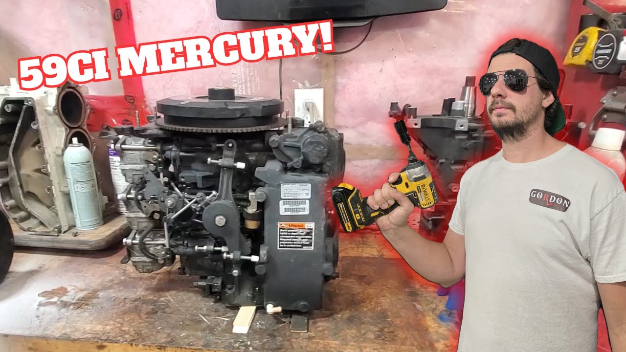 Мы ставим наш Mercury 59CI на гриль, чтобы вытащить рукава + Оценка Mercury 650XS