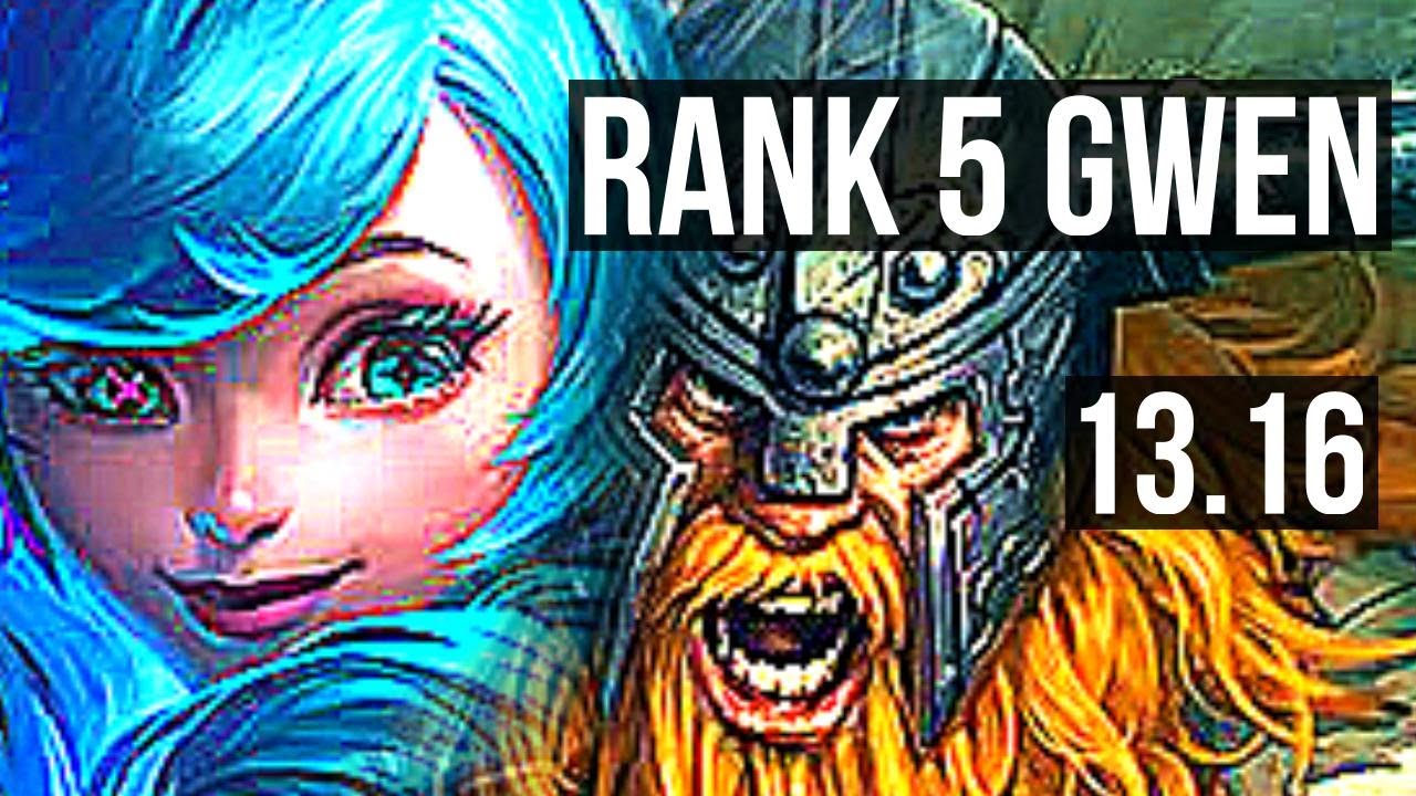 GWEN vs OLAF (TOP) | Rank 5 Gwen, Dominating | EUW Challenger | 13.16