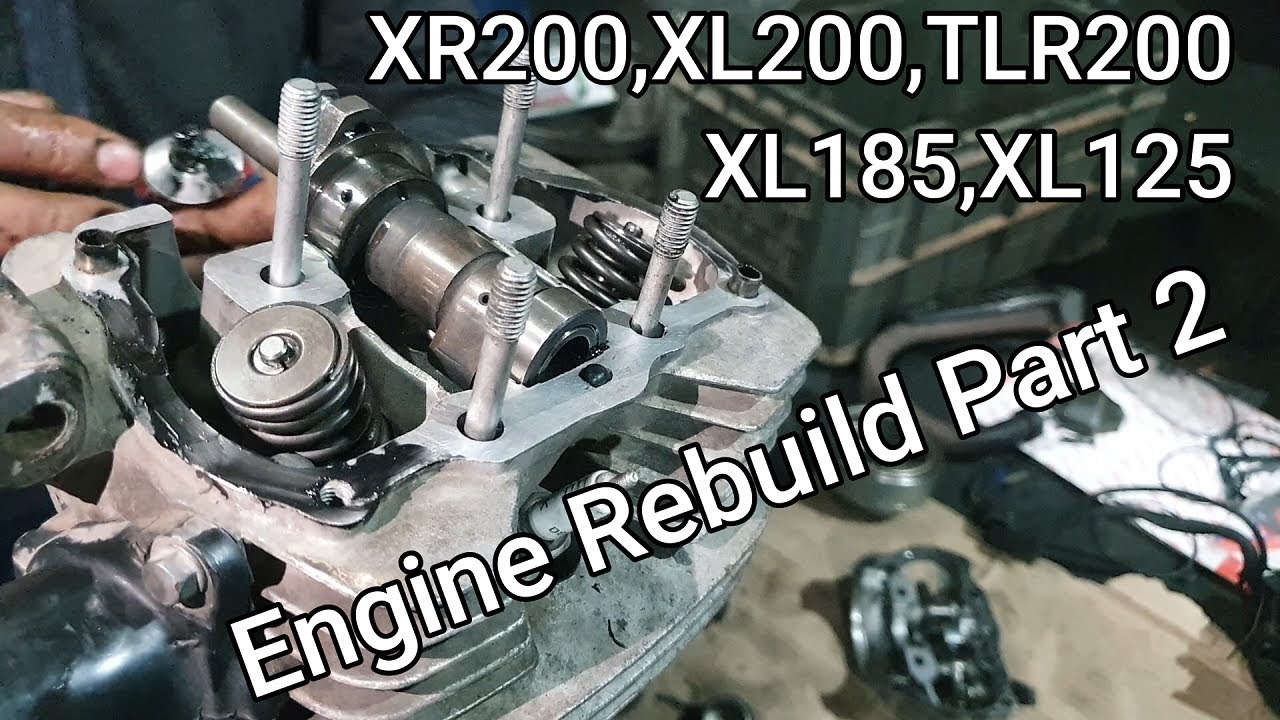 How to rebuild XR200,XL200,TLR200,XL125,TL125 Engine Part2, ホンダ　エンジン組み立て②