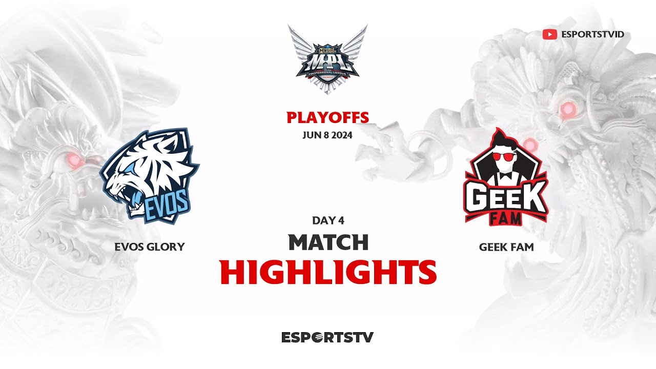 Geek Fam vs EVOS Glory HIGHLIGHTS MPL ID S13 PLAYOFFS | EVOS VS GEEK ESPORTSTV