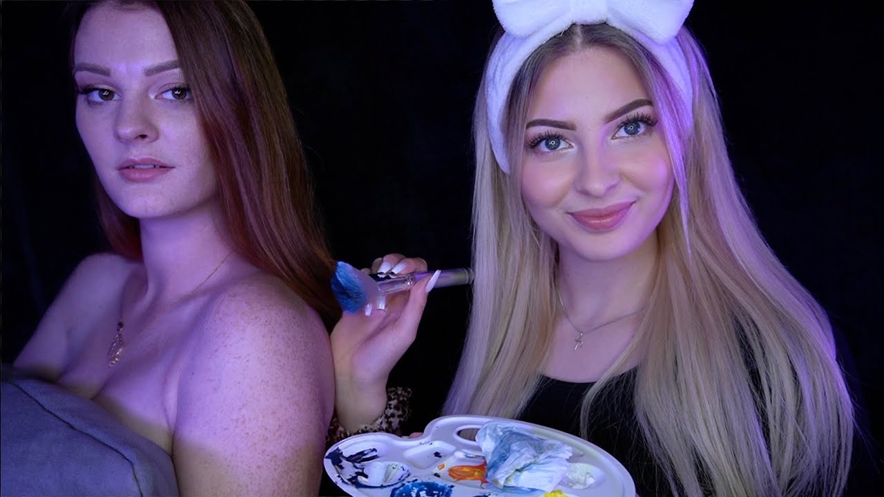 ICH MALE ASMR RUBYS KÖRPER AN! 🖌🎨 • TINGLY BODYPAINTING MIT ASMR JANINA 😴