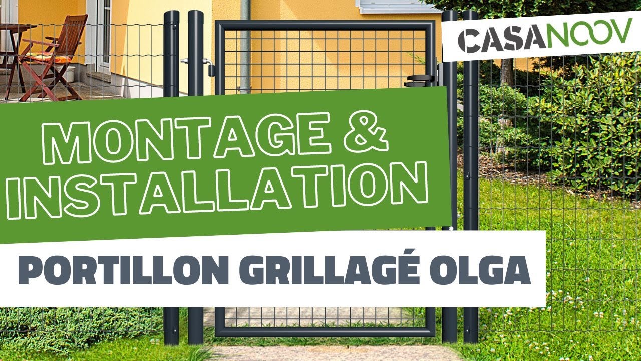 Portillon grillagé OLGA (Assemblage et Installation) - Casanoov