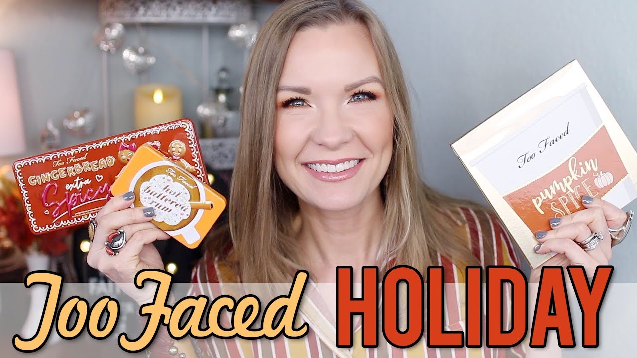 Too Faced Holiday 2019 Palettes! Swatches & Review! | LipglossLeslie