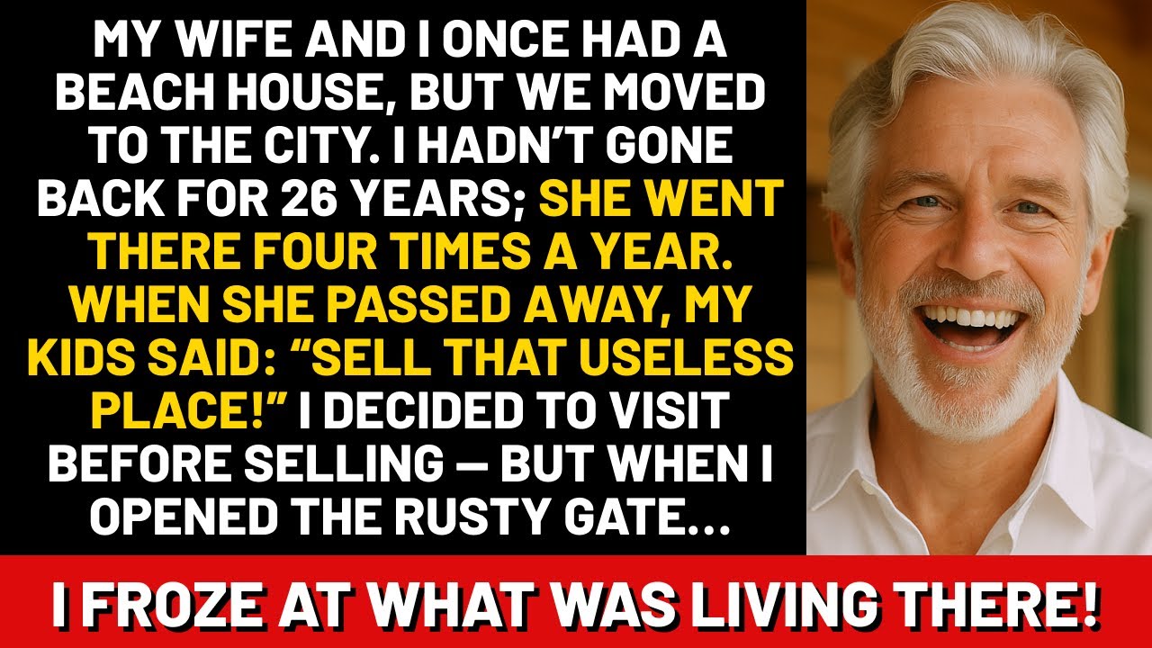 My wife and I once had a beach house, but we moved to the city. I hadn’t gone back for twenty-six