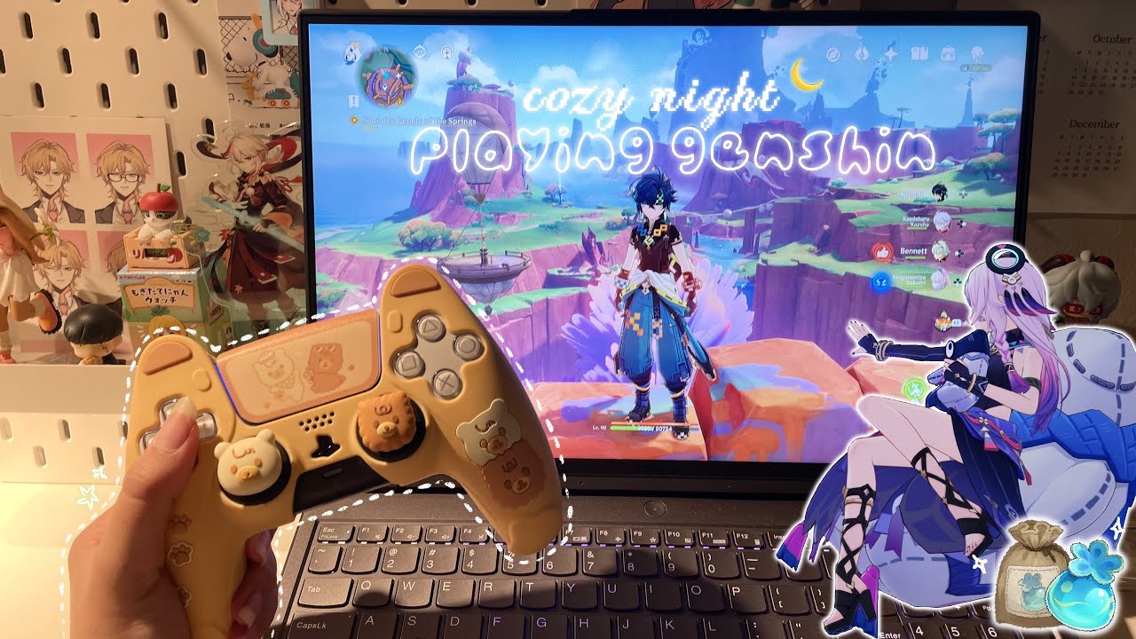 farming & building citlali • 45 min cozy genshin gameplay ✧₊⁺