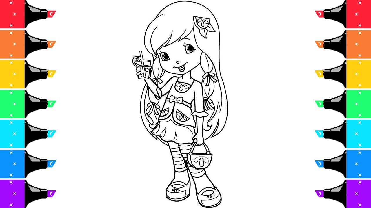 Lemon Meringue Coloring Pages | Strawberry Shortcake Coloring Book