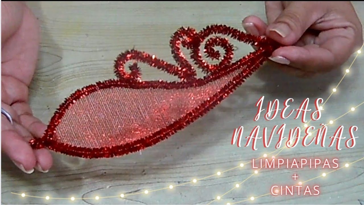 LIMPIAPIPAS + CINTAS Y PAPEL, ¡TAN SOLO MIRA EL RESULTADO!¡BELLAS Y UTILES IDEAS NAVIDEÑAS!