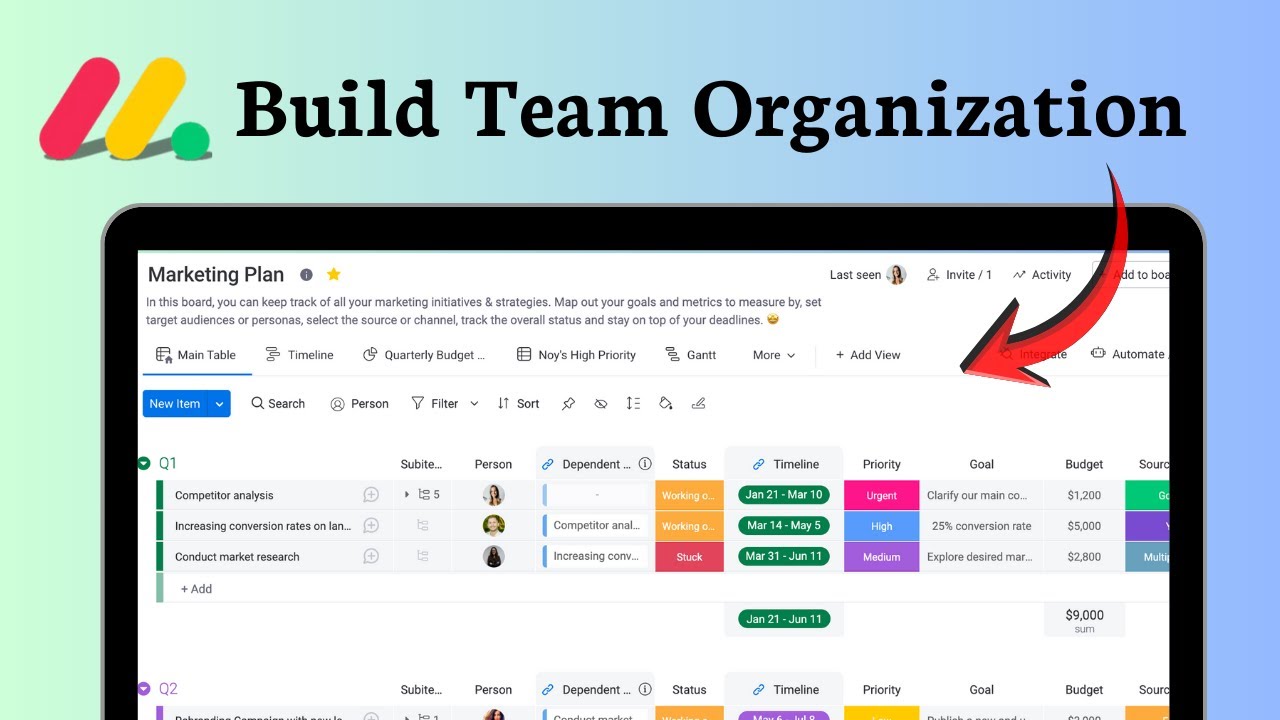 How to create a team in monday.com (Productivity Booster)
