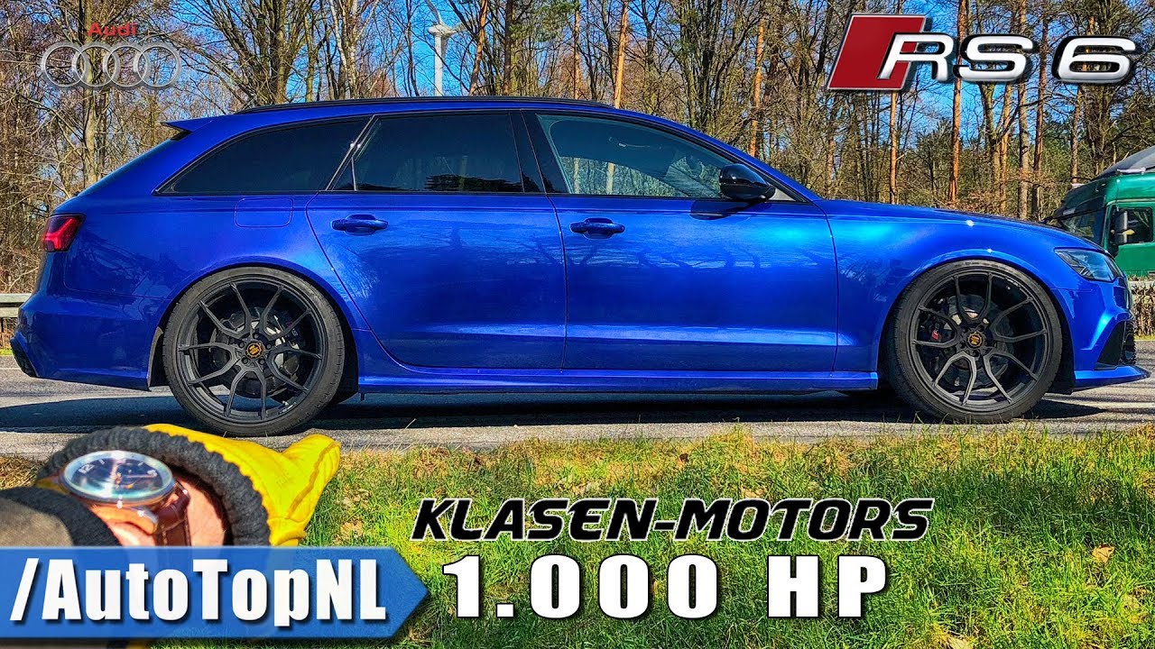 1000HP AUDI RS6 Klasen Motors REVIEW POV on AUTOBAHN by AutoTopNL