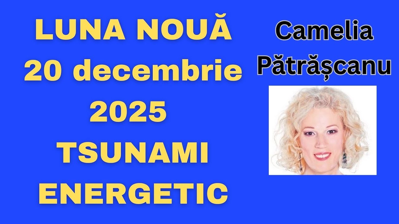 Luna Nouă 20 decembrie 2025 - TSUNAMI ENERGETIC - Efect de Lună Nouă neobișnuit de lung