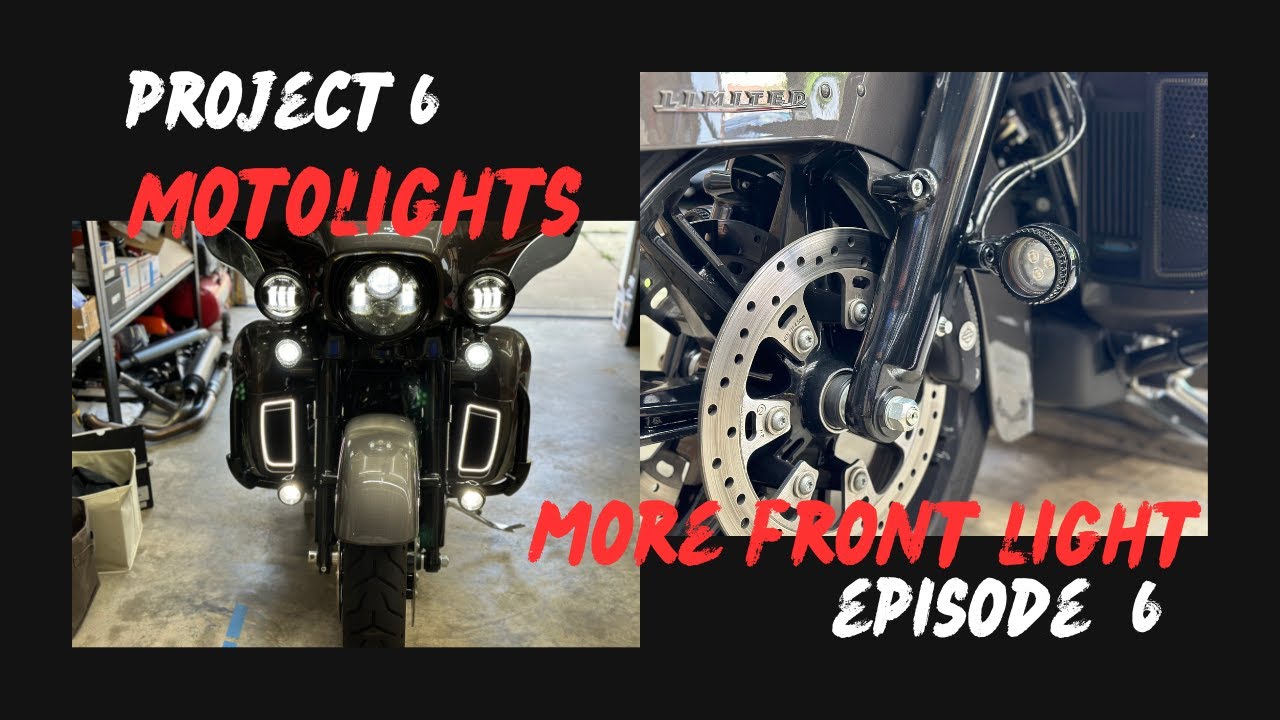 Installation of MOTOLIGHT CALIPER AUXILIARY LIGHTS #harleydavidson #motolight