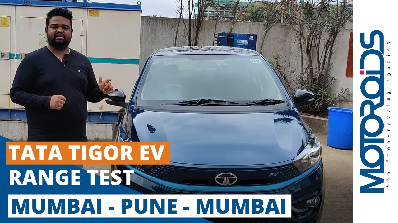 Tata Tigor EV | Mumbai - Pune - Mumbai Range Test | Real World Re-Gen | Charging Speed | Motoroids