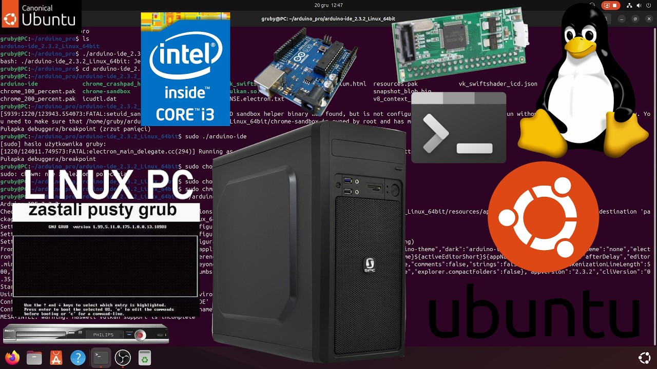 INSTALUJĘ LINUXA NA PC! - zastałem GRUB pusty - Ubuntu LTS na komputer