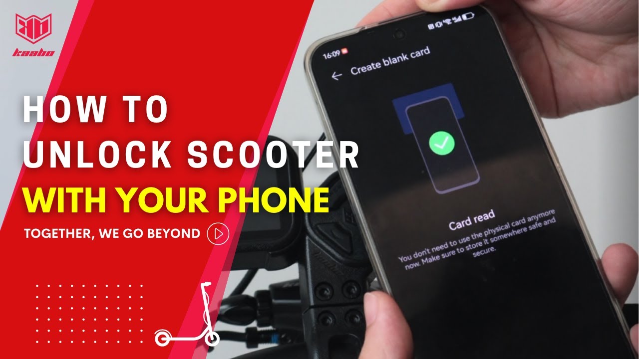 How to unlock Kaabo scooter with your phone?