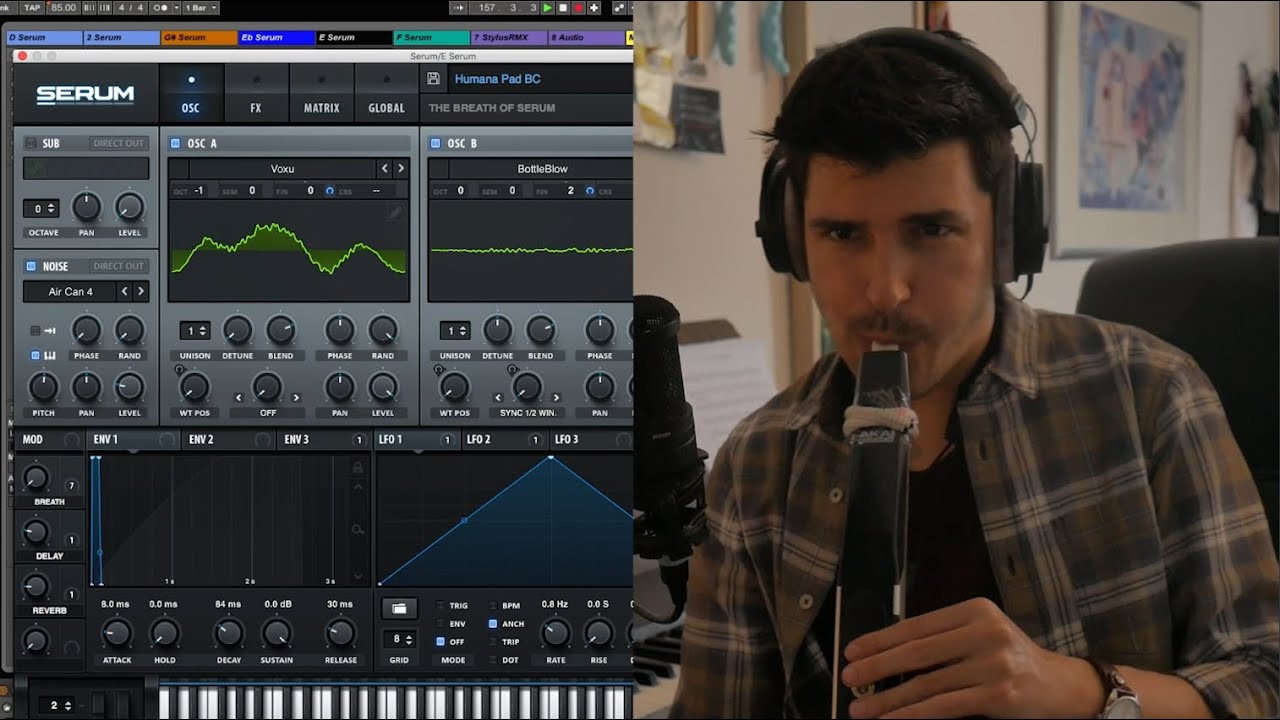 Omri Abramov - The Breath of Serum (Demo Video), #AbramovMusic #TheArtofWindSynth #XferRecords
