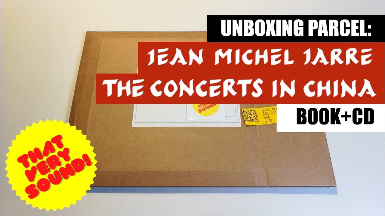 Unboxing parcel: Jean Michel Jarre - The Concerts In China 2022 Book + CD