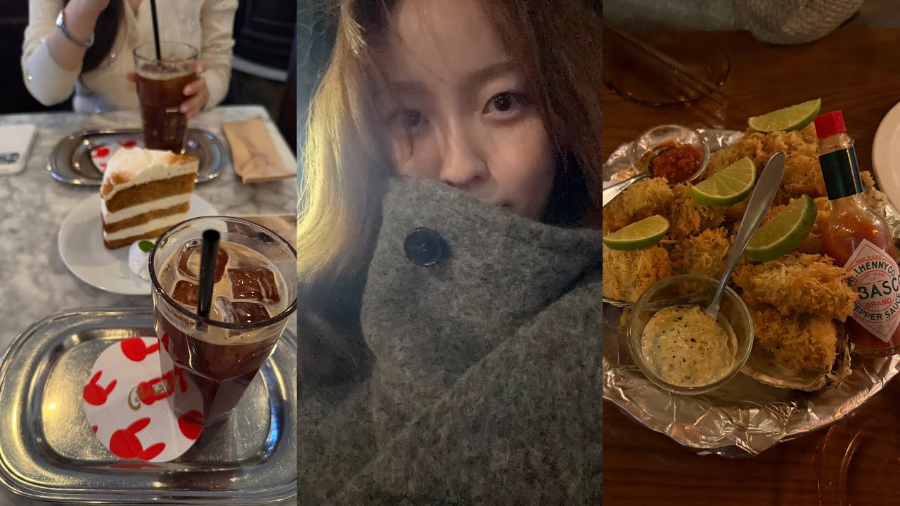 [Vlog] 개강 싫어요..🥹🍴🍻 | 대학생 방학 일상, 먹방, 올리버바이쇼텐 두 번 먹음, 세시셀라, 텐꼬르소꼬모, 모던아시안누들서비스, 화사 곱창집