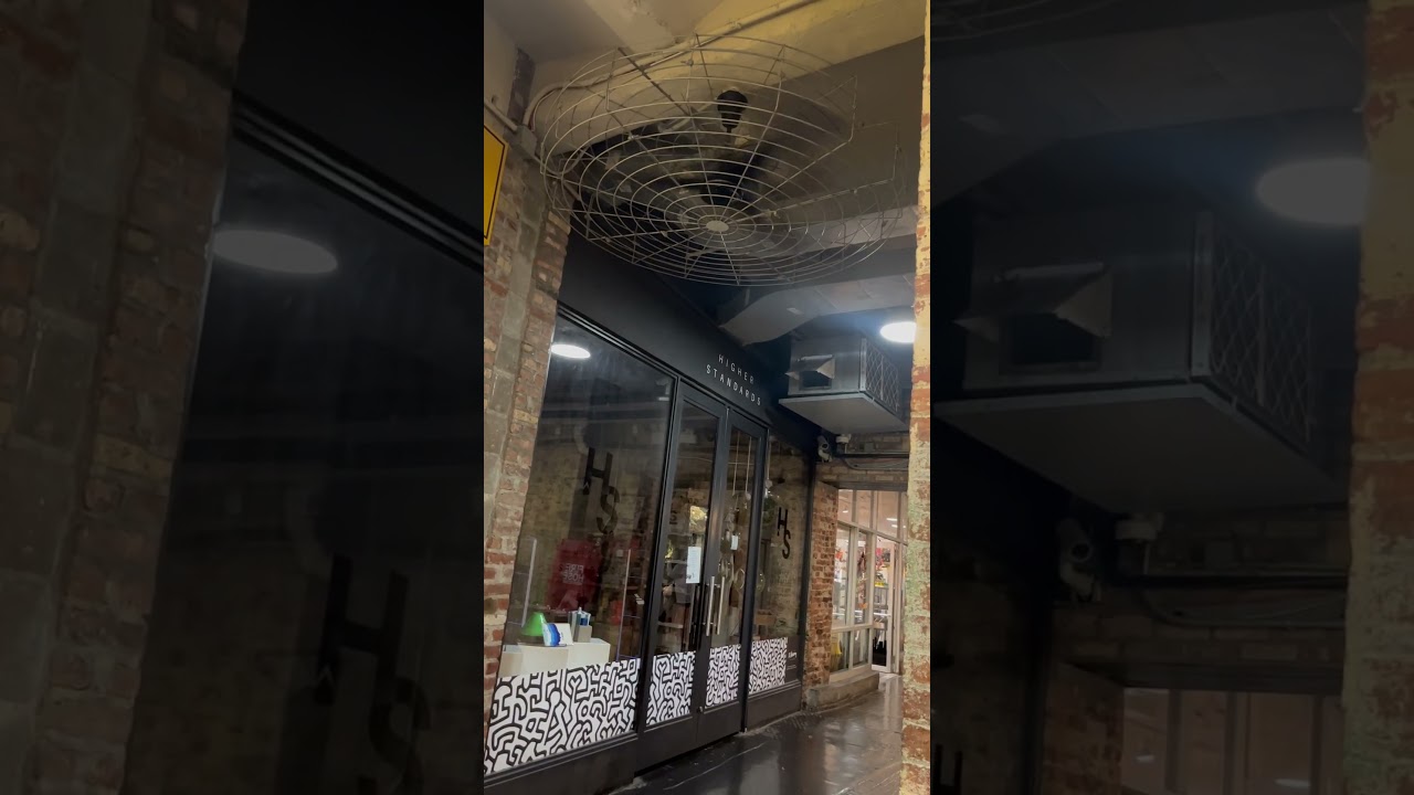 Dayton Industrial Ceiling Fan #industrial #fan #ceilingfan #commercial #lighting #city #restaurant