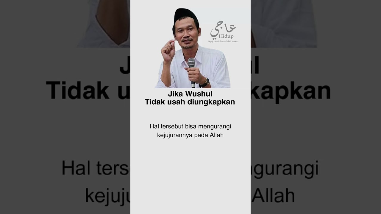 Jika Wushul tidak usah diungkapkan - NgajiHidup123 #gusbaha #ngajihidup123 #gusbahawushul