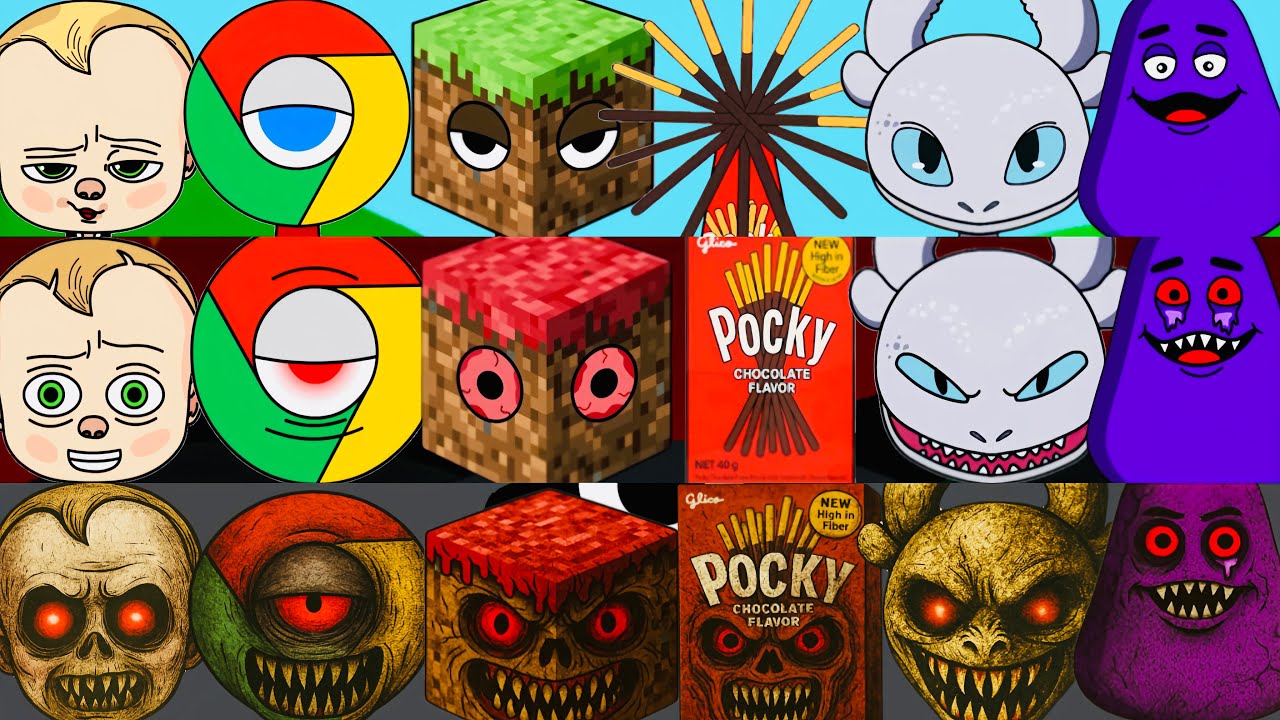Incredibox Sprunki OC Phase 1 to Phase 3 Google Chrome, Boss Baby, Light Fury, Minecraft, Roblox