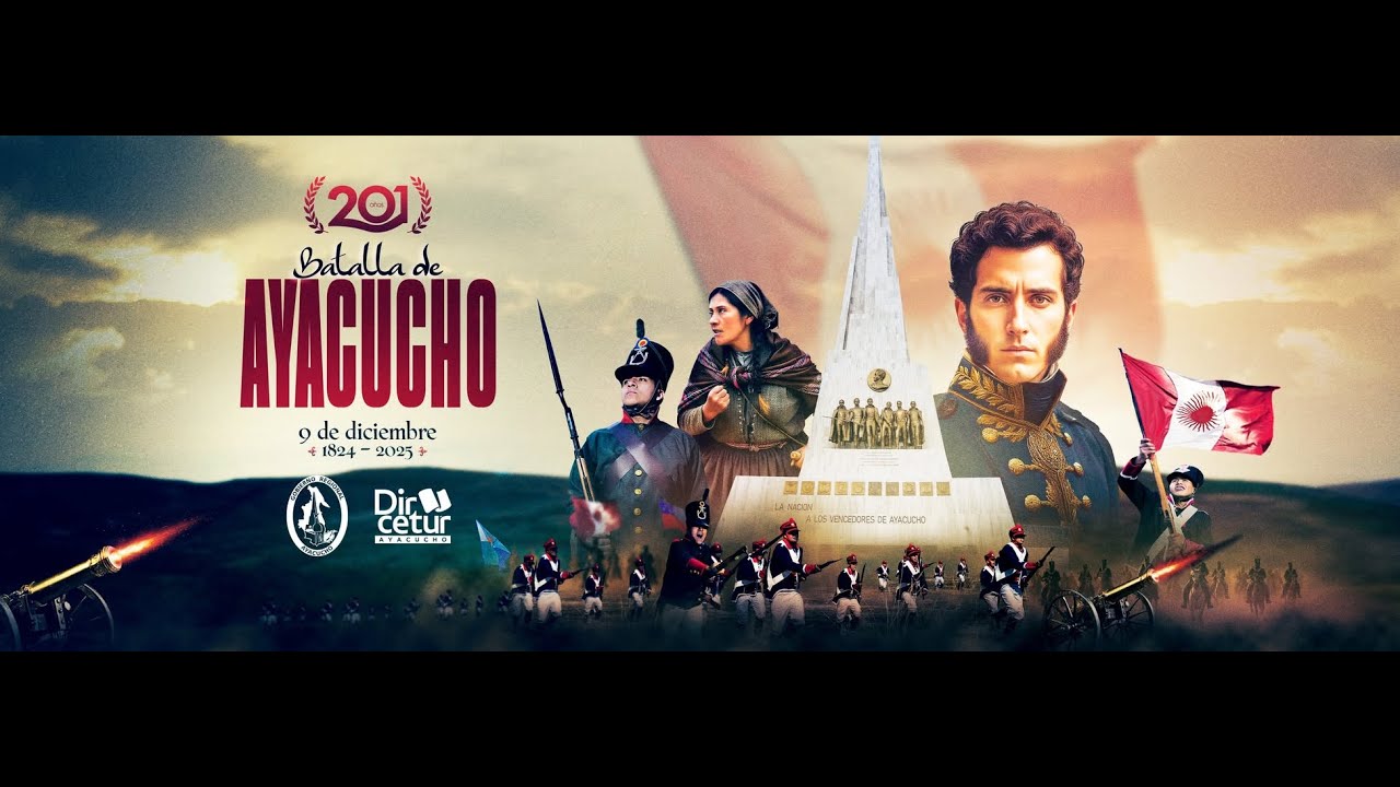 Conmemoración por los 201° años de la Batalla de Ayacucho - Acto Protocolar - Desfile