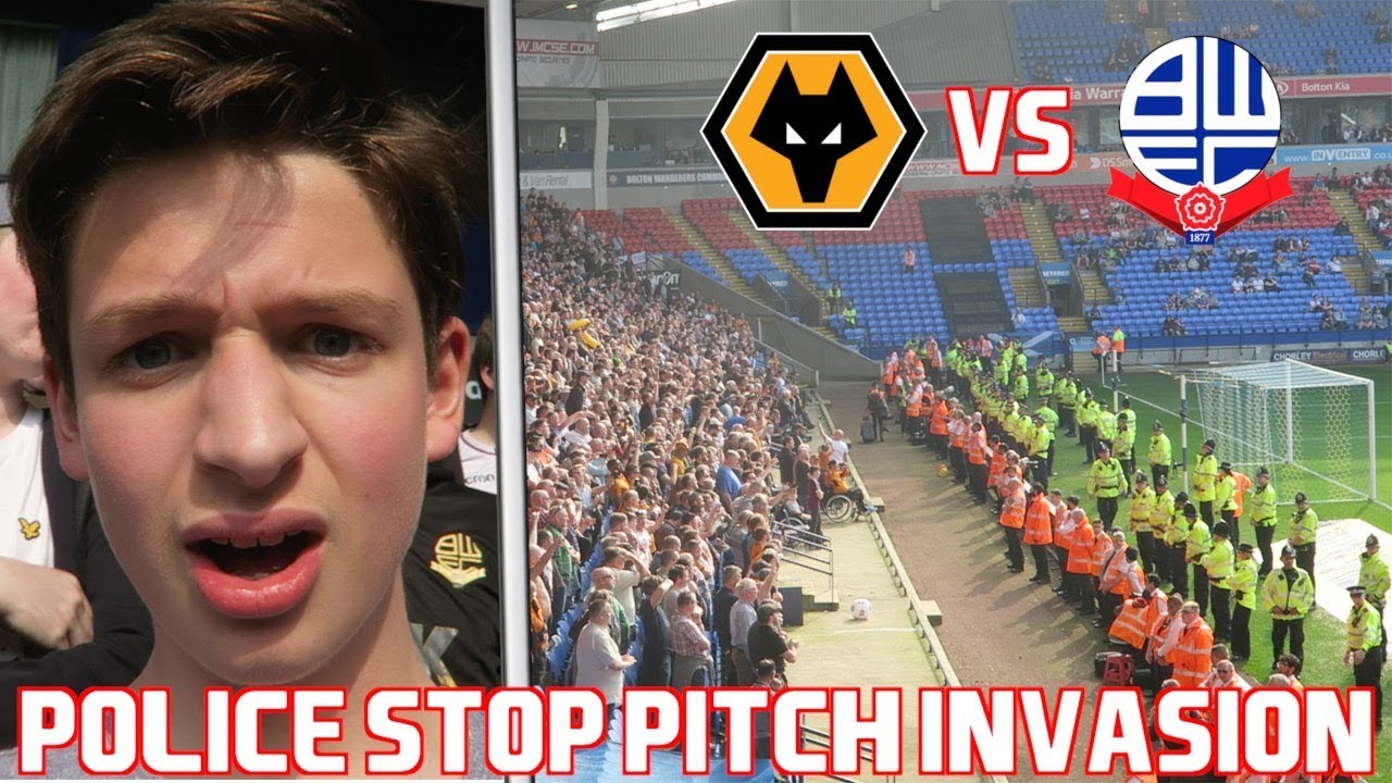 Bolton vs Wolves *VLOG* - POLICE STOP PITCH INVASION...