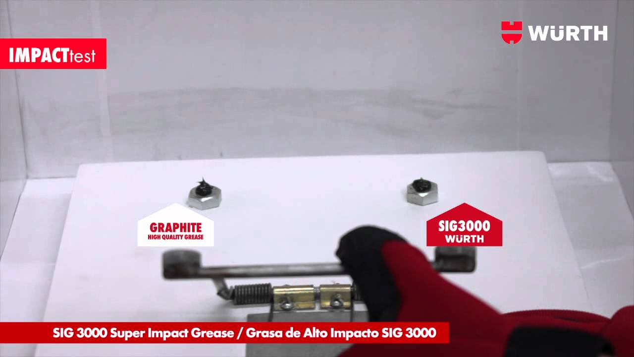W&uuml;rth - Grasa SIG3000 impact test
